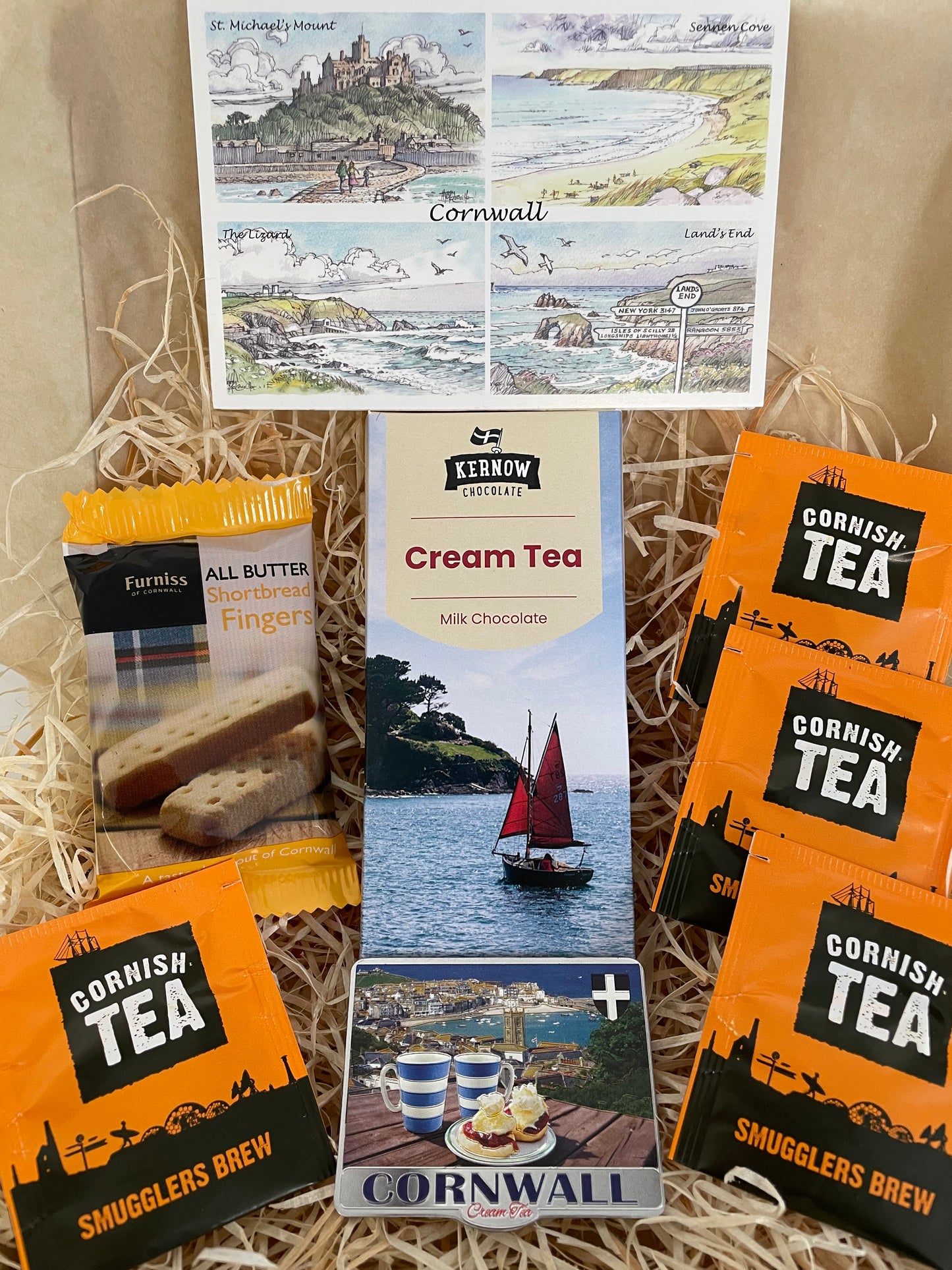 Cornish cream tea with a chocolate twist! Includes cream tea foil fridge magnet