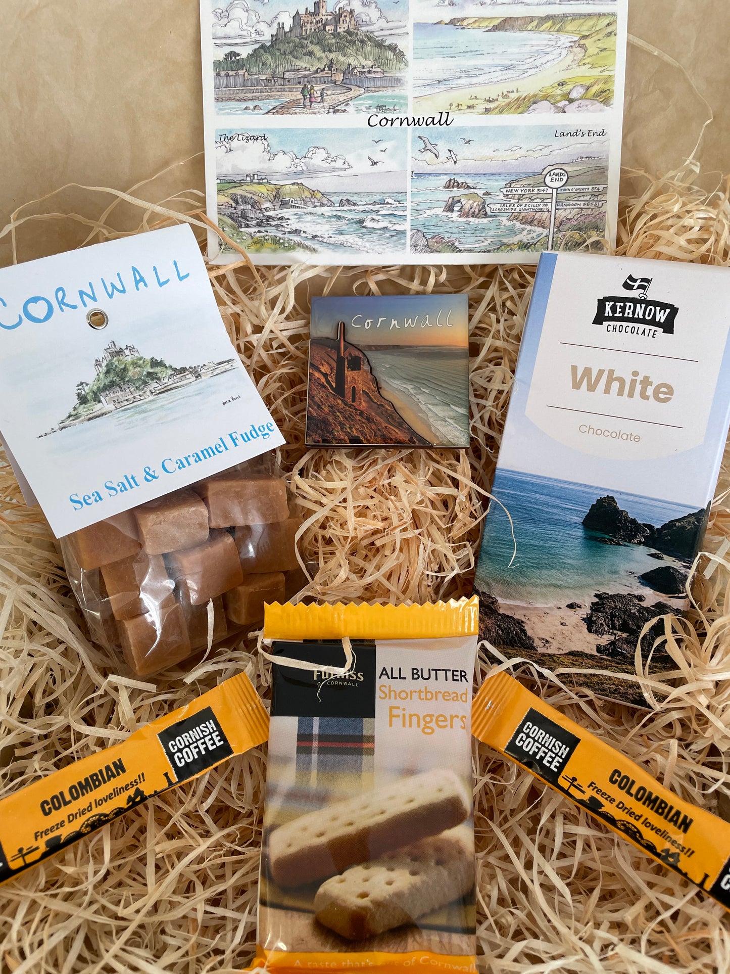 White chocolate with a touch of caramel sea salt fudge. Pick your fridge magnet!