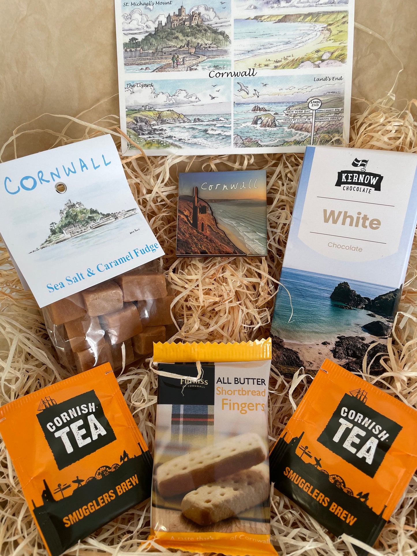 White chocolate with a touch of caramel sea salt fudge. Pick your fridge magnet!