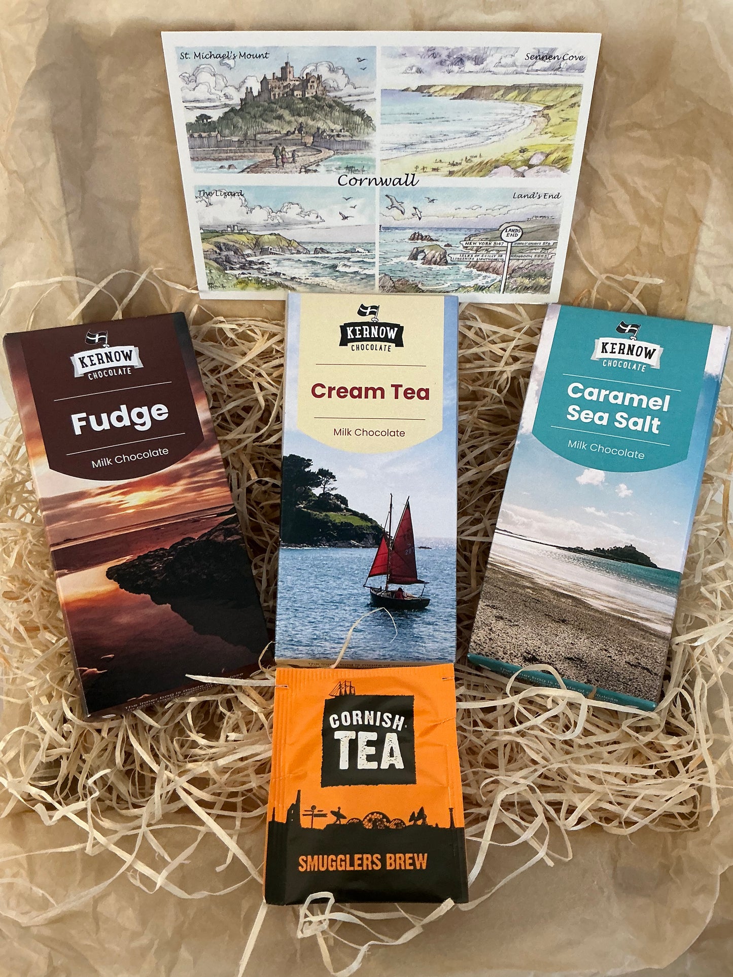The Triple Cornish chocolate bars with a hint of sea salt gift box