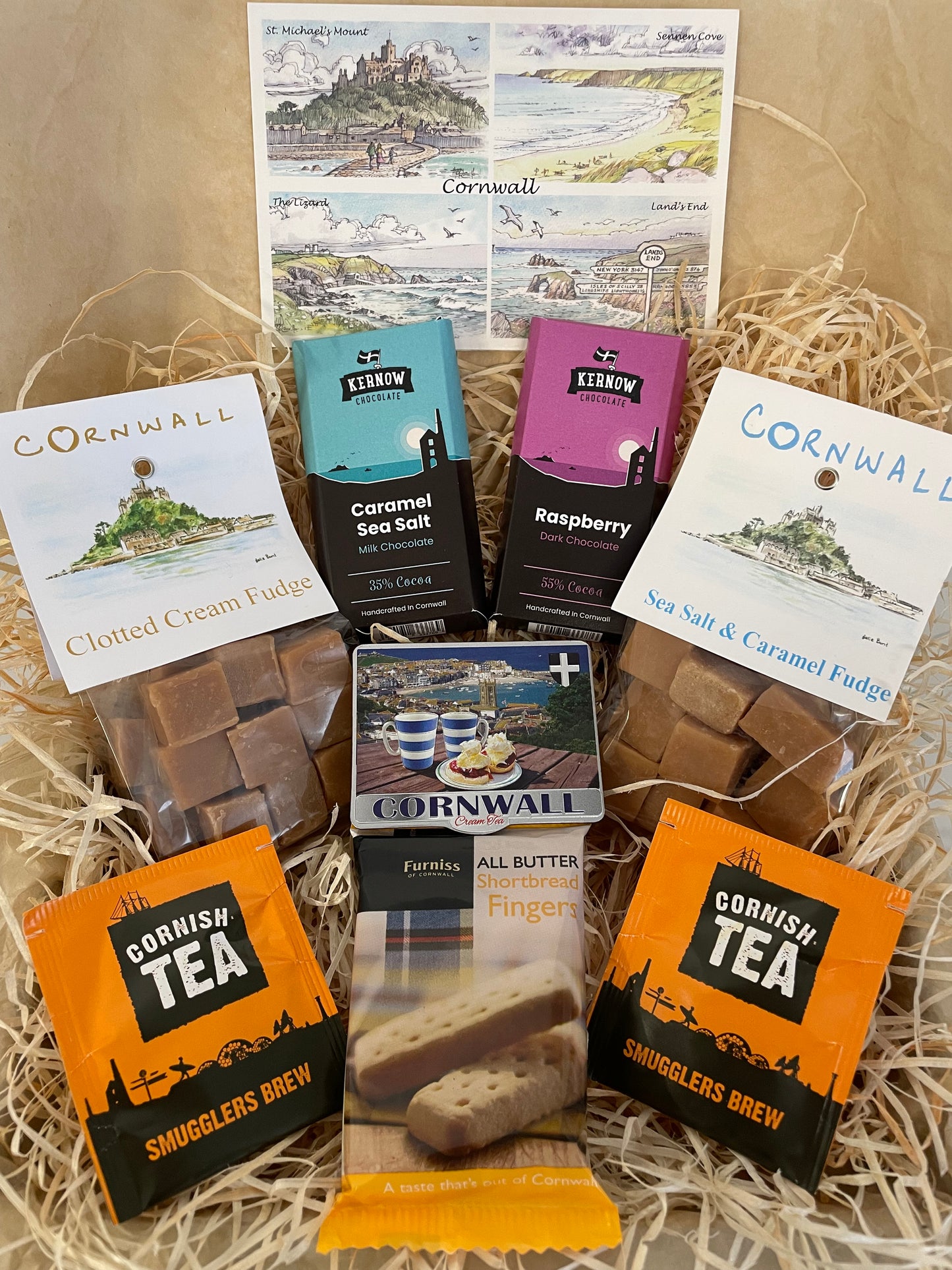 The ultimate Chocolate and fudge Gift box, complete with a fridge magnet of your choice!