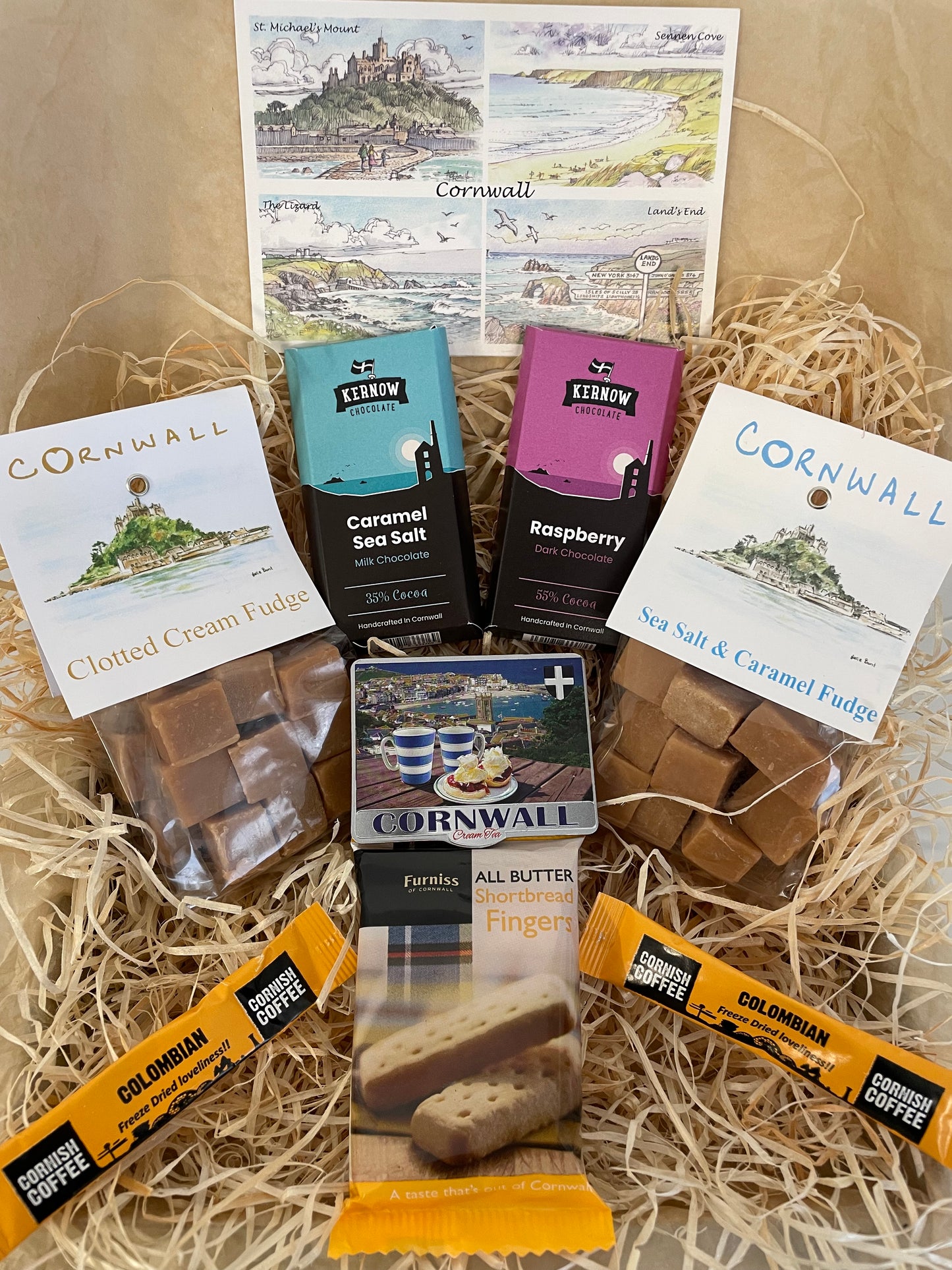The ultimate Chocolate and fudge Gift box, complete with a fridge magnet of your choice!