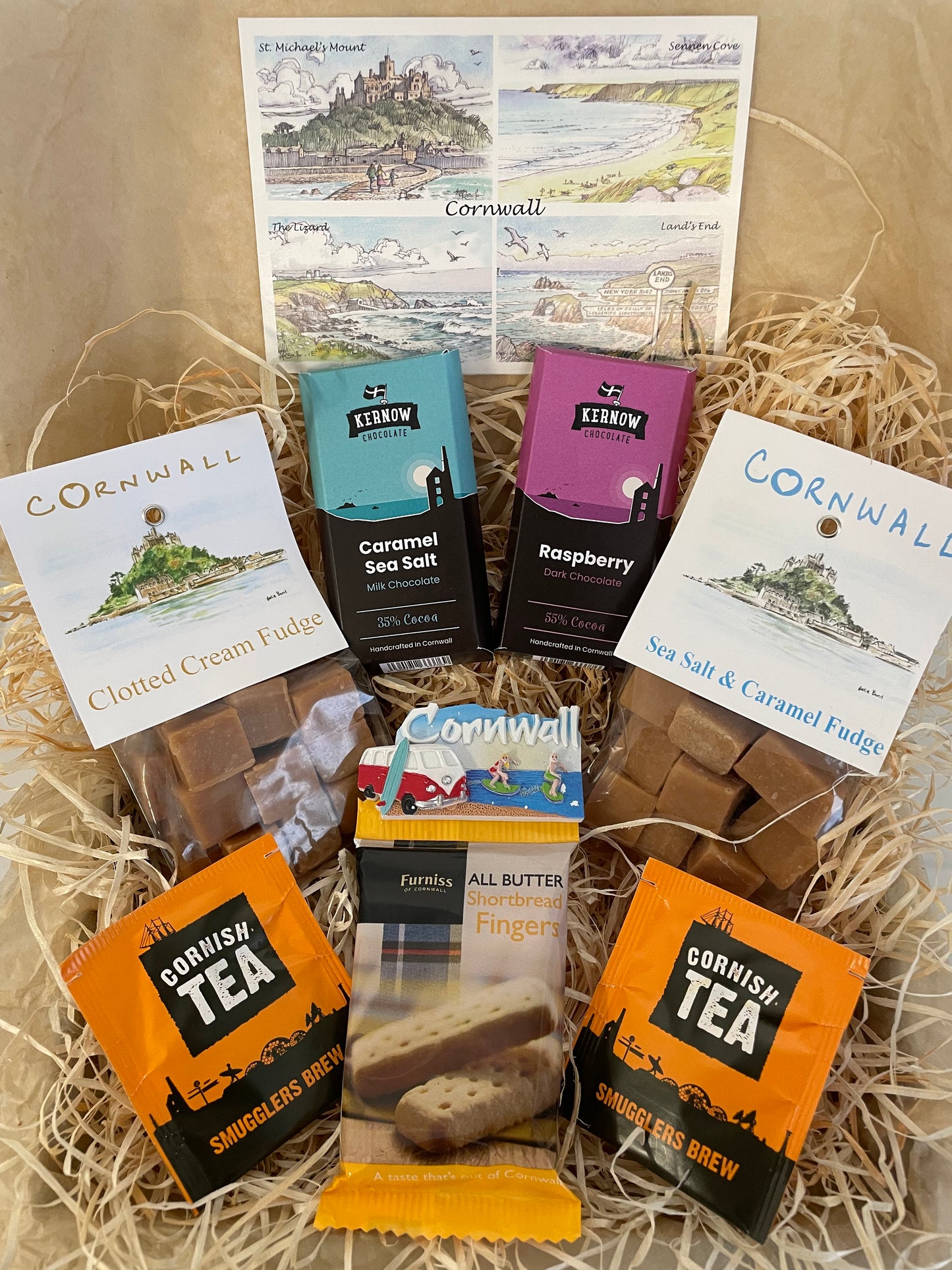 The ultimate Chocolate and fudge Gift box, complete with a fridge magnet of your choice!