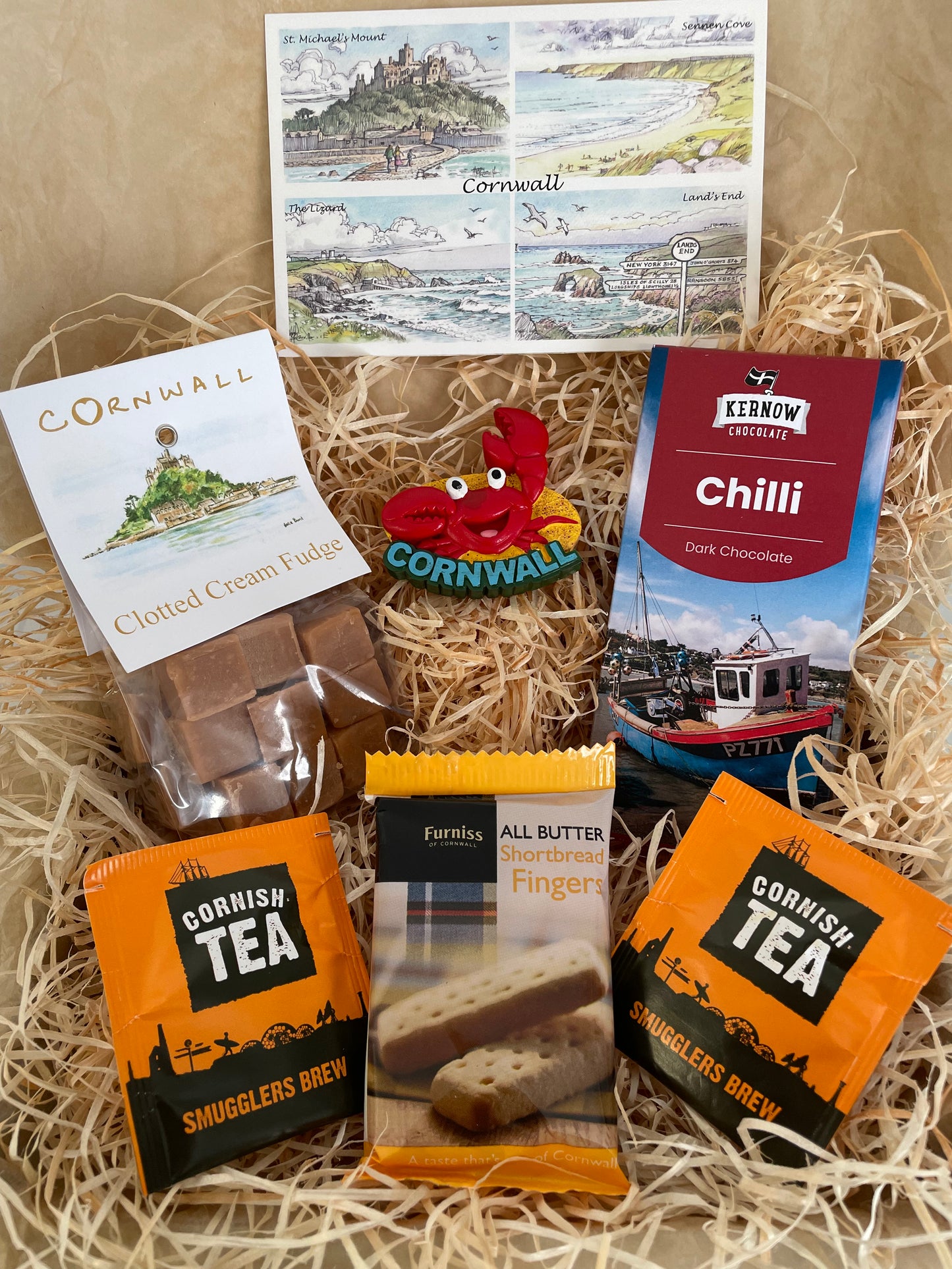 Chilli dark chocolate with clotted cream fudge. Pick your fridge magnet!