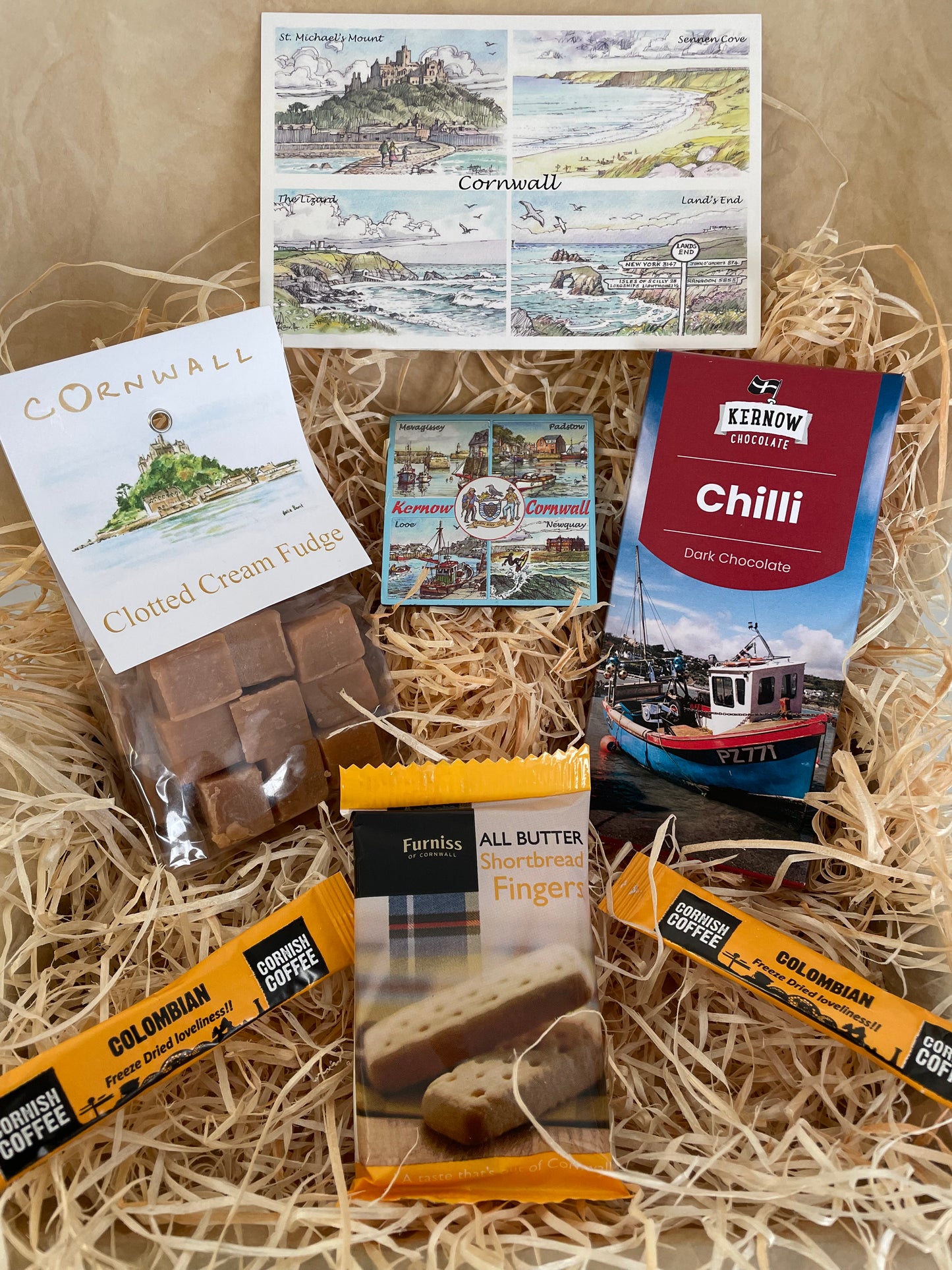 Chilli dark chocolate with clotted cream fudge. Pick your fridge magnet!