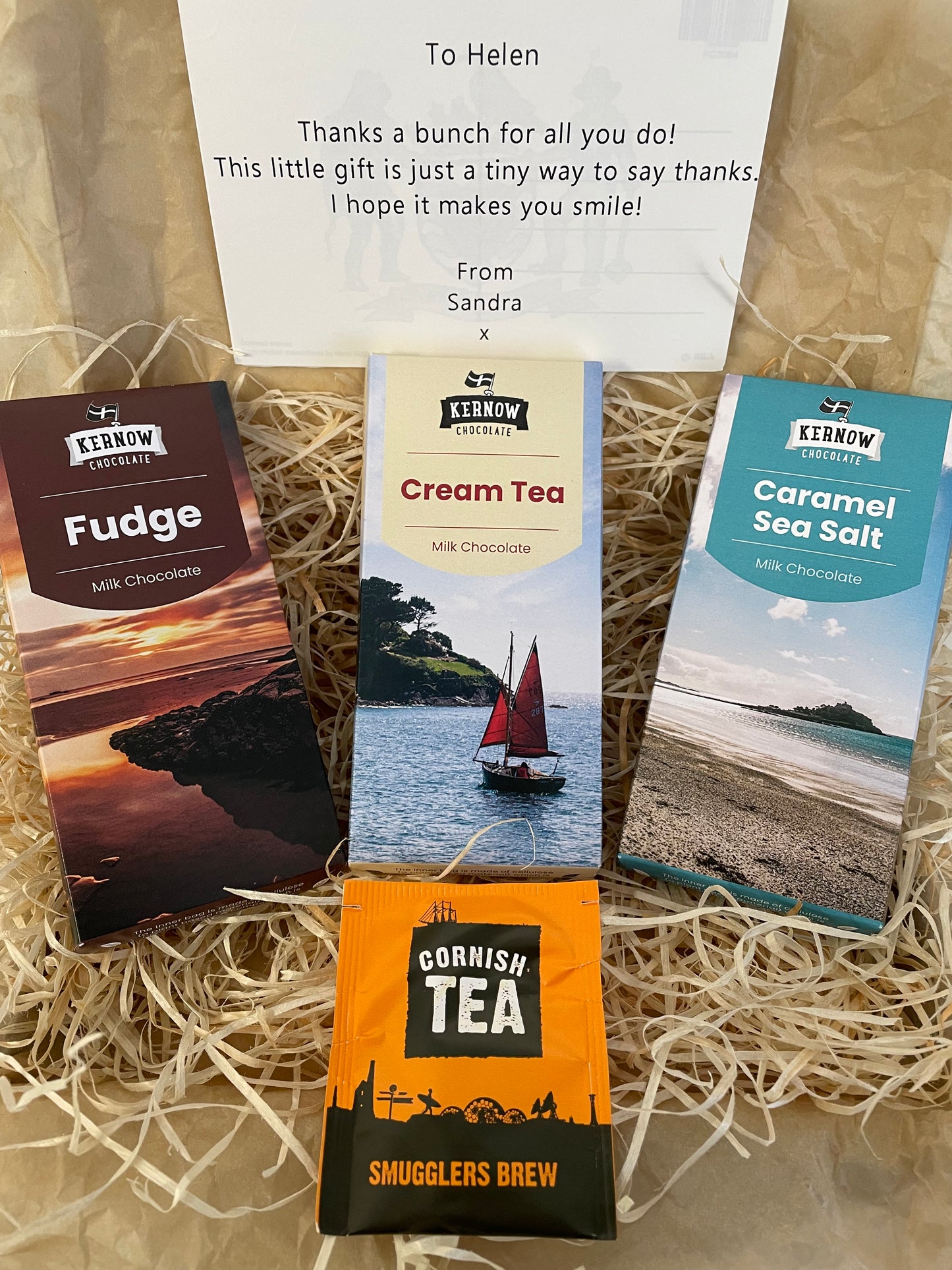 The Triple Cornish chocolate bars with a hint of sea salt gift box