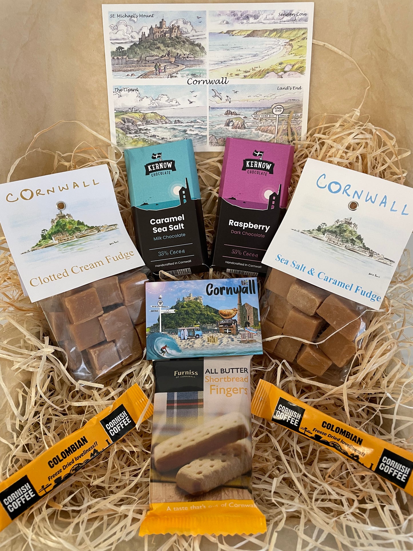 The ultimate Chocolate and fudge Gift box, complete with a fridge magnet of your choice!