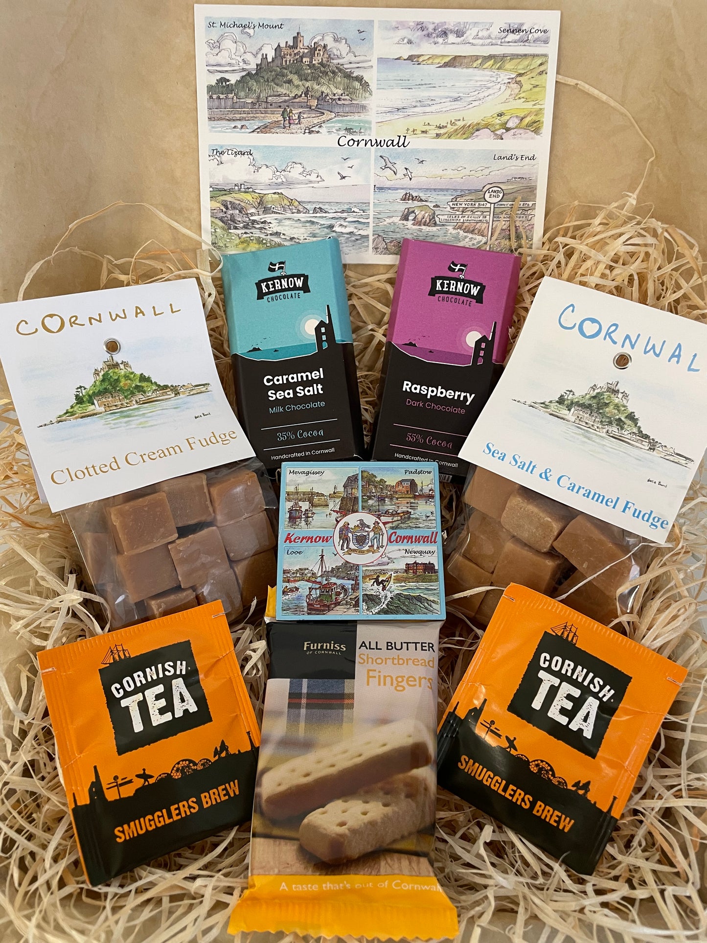 The ultimate Chocolate and fudge Gift box, complete with a fridge magnet of your choice!