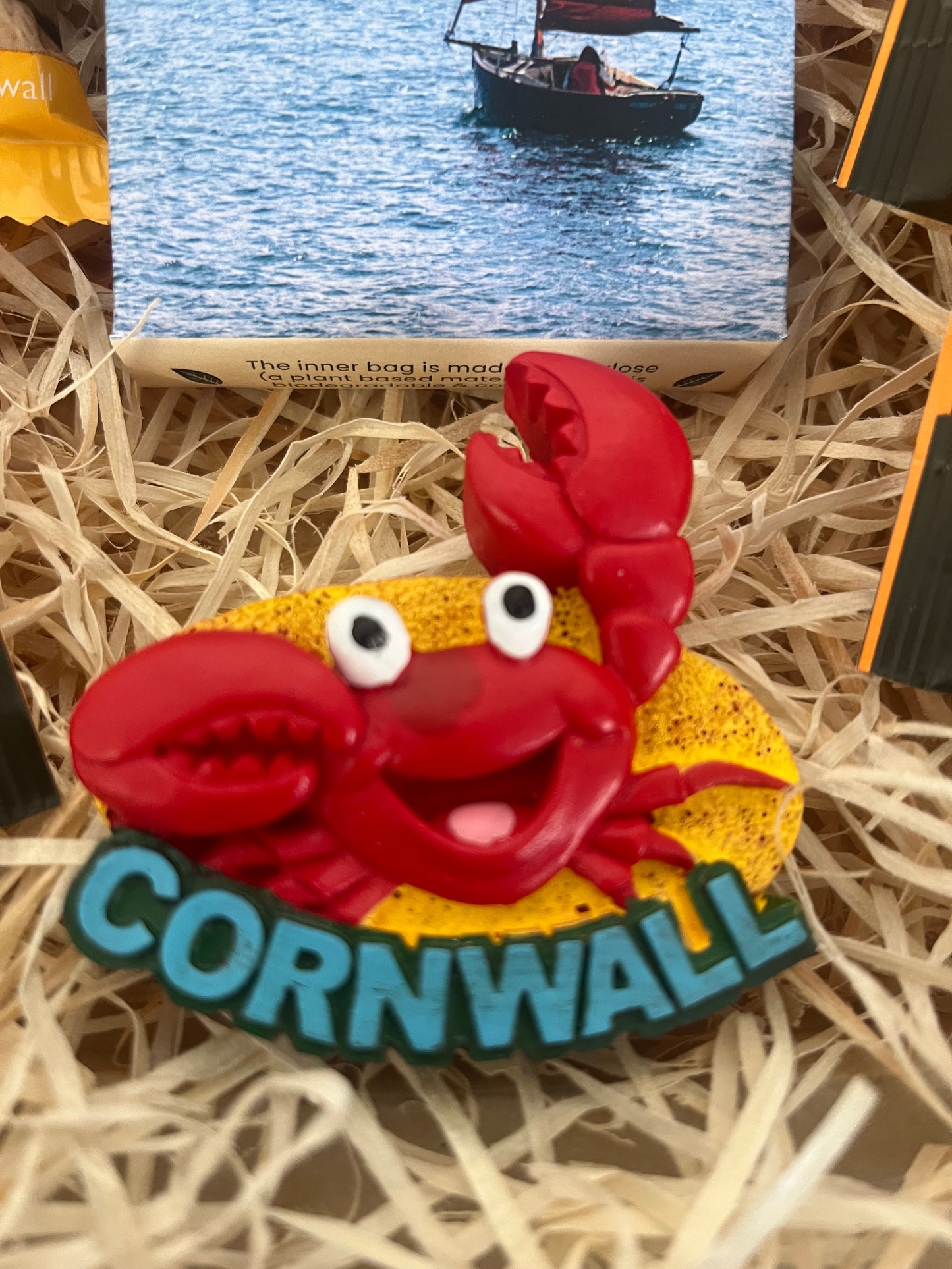 Cornish shortbread with a Cornish fridge magnet of your choice mini gift box